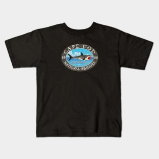 Cape Cod National Seashore, Great White Shark Kids T-Shirt